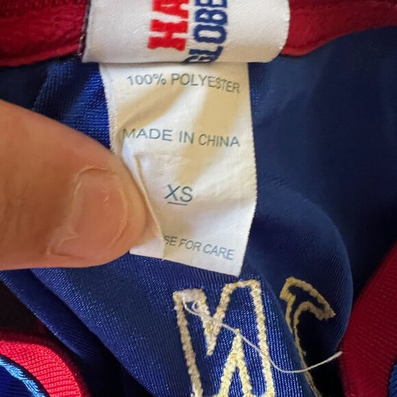 Harlem Globetrotters Basketball Jersey Blue Red White Size XS Men - Picture 6 of 6